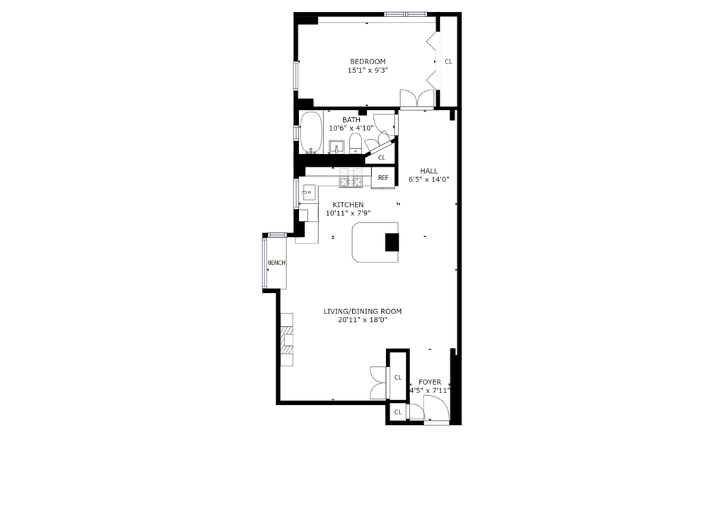 Floor plan of 457 FDR Drive #A902 in Manhattan, NEW YORK, NY 10002