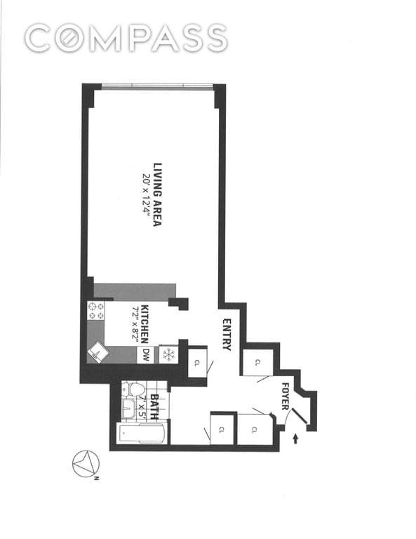 Floor plan of 10 West 15th Street #1526 in Manhattan, New York, NY 10011