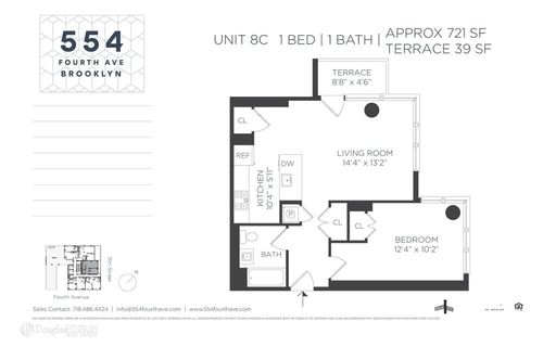 Image 1 of 6 for 554 Fourth Avenue #8C in Brooklyn, NY, 11215