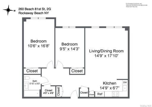 Image 1 of 22 for 260 Beach 81st Street #2G in Queens, Far Rockaway, NY, 11693