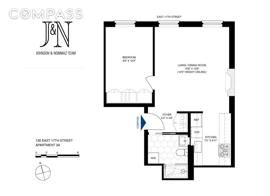Floor plan of 130 East 17th Street #3A in Manhattan, New York, NY 10003