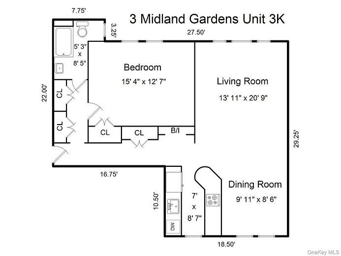 3 Midland Gardens #3K