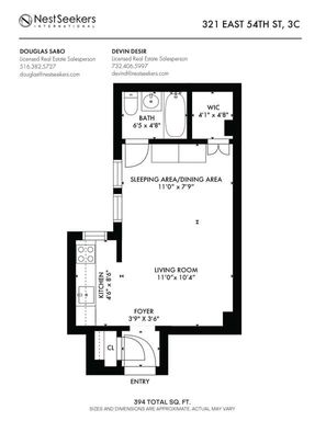 Image 1 of 13 for 321 East 54th Street #3C in Manhattan, New York, NY, 10022
