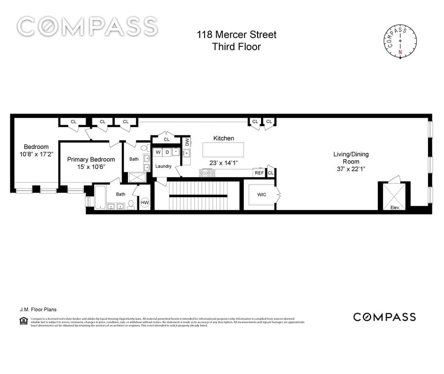 Floor plan of 118 Mercer Street #3 in Manhattan, NEW YORK, NY 10012
