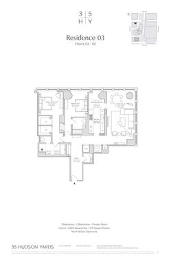 Floor plan image of 35 Hudson Yards #6203 in Manhattan, New York, NY, 10001