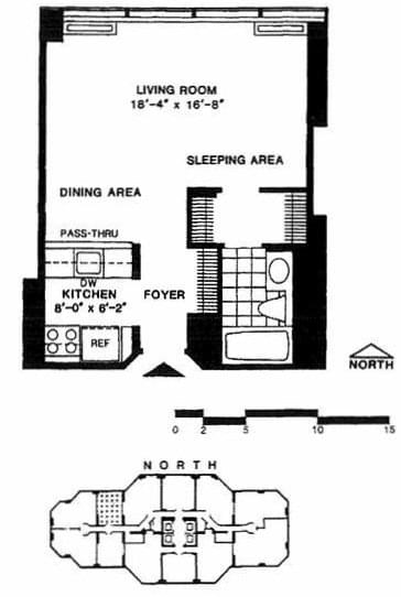 Floor plan of 150 West 56th Street #4006 in Manhattan, New York, NY 10019