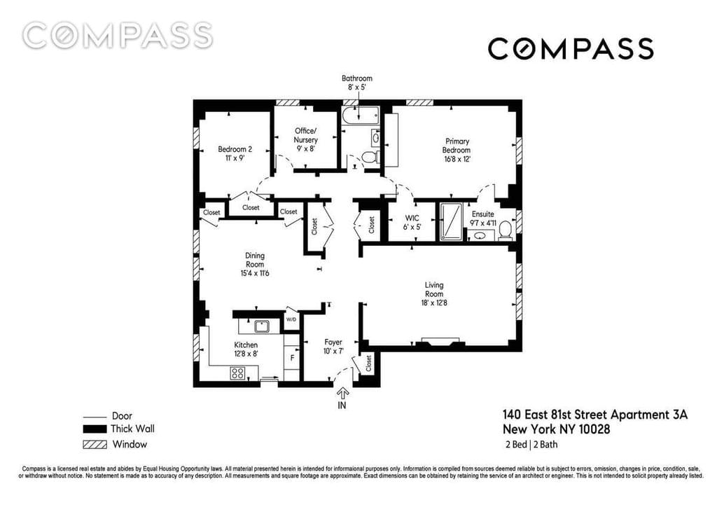 Floor plan of 140 East 81st Street #3A in Manhattan, New York, NY 10028