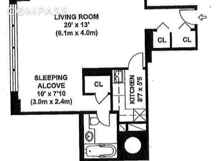 Floor plan of 120 East 90th Street #6A in Manhattan, New York, NY 10128