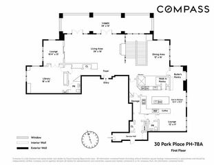 Floor plan image of 30 Park Place #PH78A in Manhattan, New York, NY, 10007