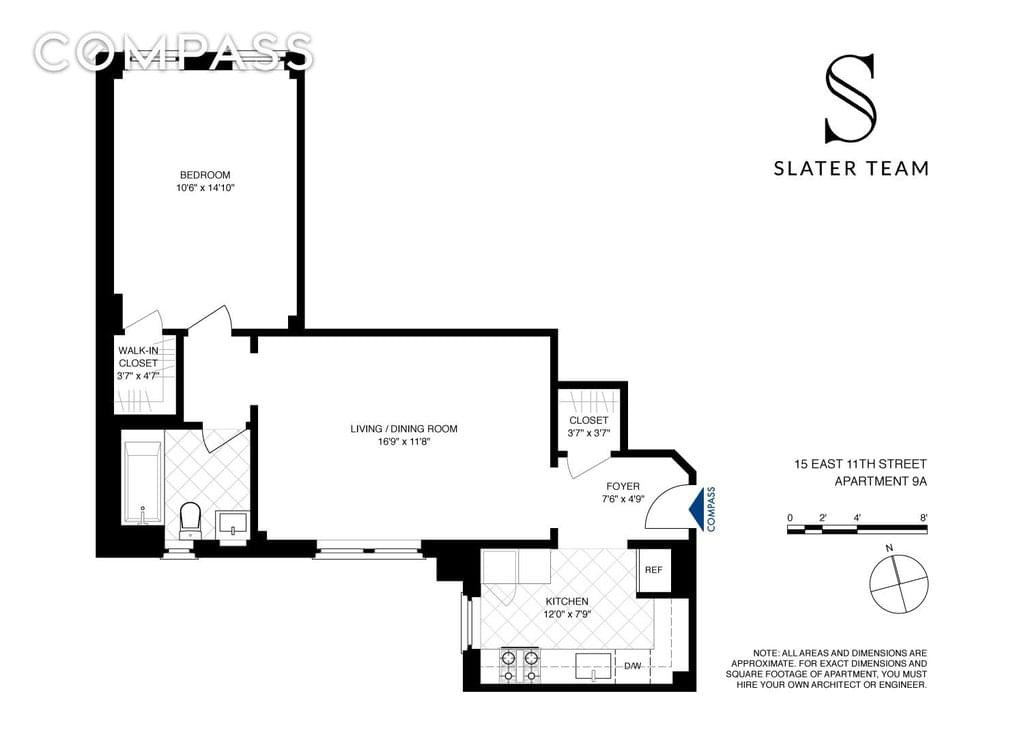 Floor plan of 15 West 11th Street #9A in Manhattan, New York, NY 10011