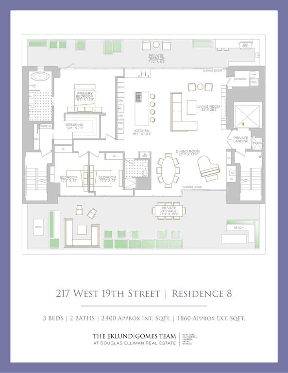 Floor plan of 217 West 19th Street #8 in Manhattan, New York, NY 10011