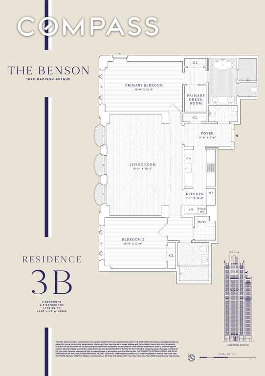 Floor plan of 1045 Madison Avenue #3B in Manhattan, New York, NY 10075