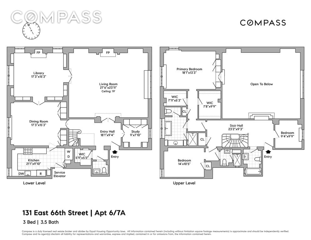 Floor plan of 131 East 66th Street #6/7A in Manhattan, New York, NY 10065