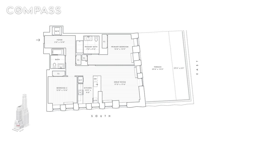 Floor plan of 1 Wall Street #812 in Manhattan, NEW YORK, NY 10005