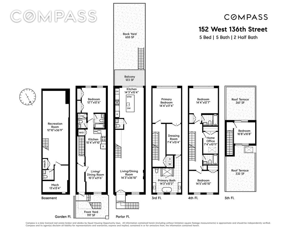 Floor plan of 152 West 136th Street in Manhattan, New York, NY 10030