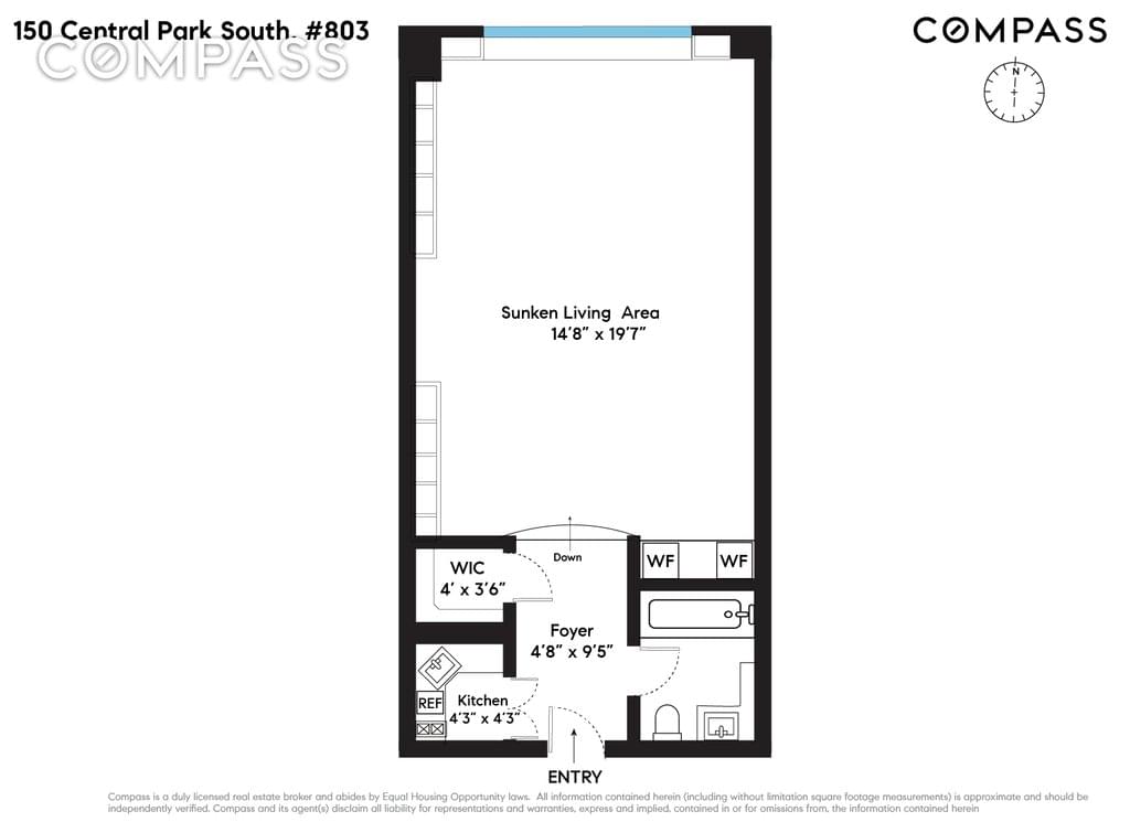 Floor plan of 150 Central Park South #803 in Manhattan, New York, NY 10019