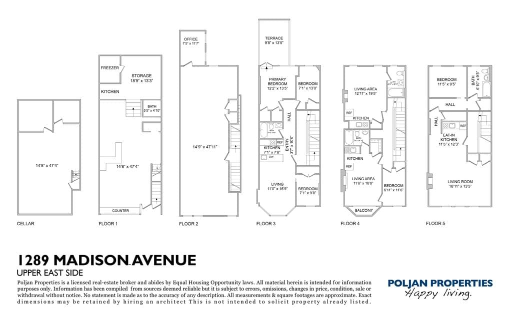 Floor plan of 1289 Madison Avenue in Manhattan, NEW YORK, NY 10128
