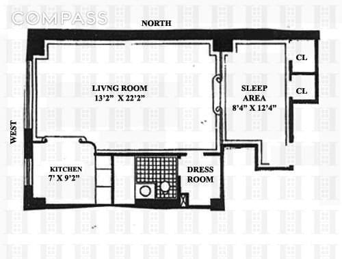Floor plan of 123 East 37th Street #6A in Manhattan, New York, NY 10016