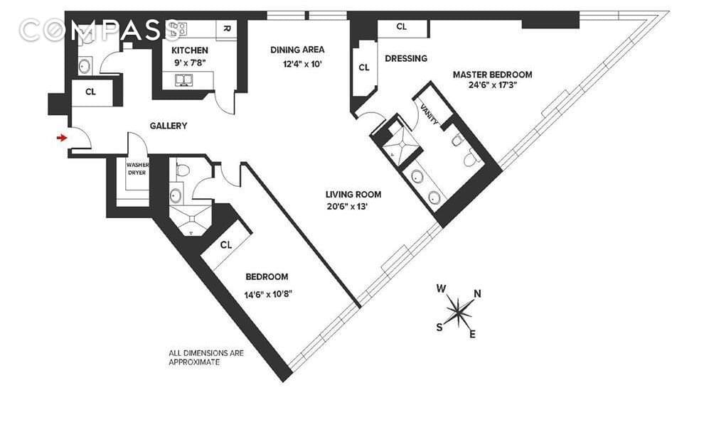 Floor plan of 146 West 57th Street #34A in Manhattan, New York, NY 10019