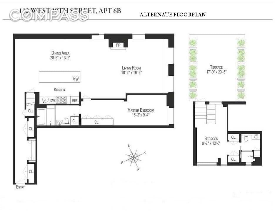 Floor plan of 112 West 18th Street #PH6B in Manhattan, New York, NY 10011