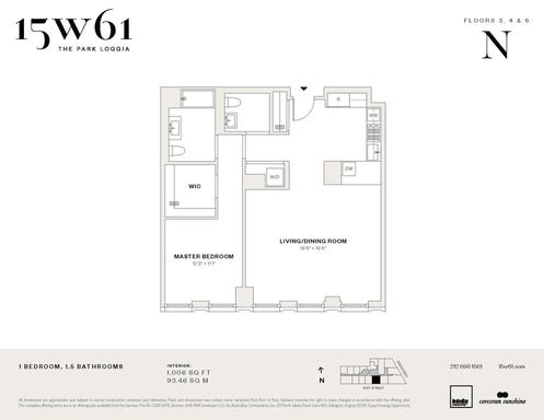 Floor plan image of 15 West 61st Street #4N in Manhattan, New York, NY, 10023