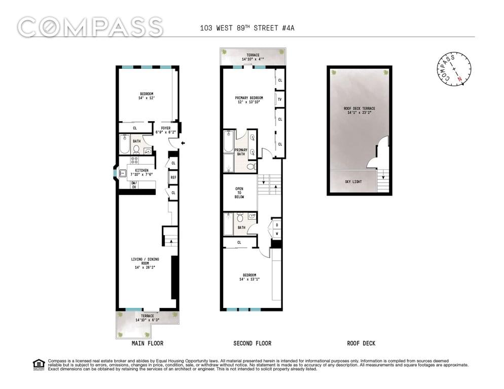Floor plan of 103 West 89th Street #4A in Manhattan, NEW YORK, NY 10024