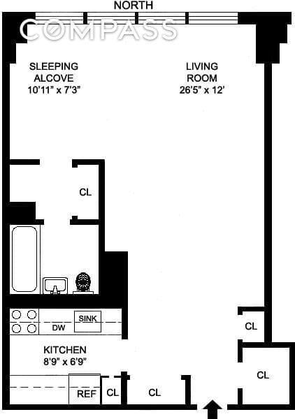 Floor plan of 150 West End Avenue #15E in Manhattan, New York, NY 10023