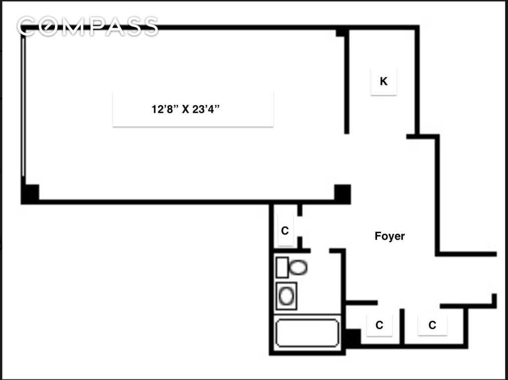 Floor plan of 2 Tudor City Place #10LS in Manhattan, New York, NY 10017